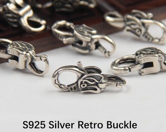 Sterling Silver Lobster Clasp, s925 Silver Lobster Clasps For Jewelry Making Supplies, Bracelet Lobster Claw Clasps