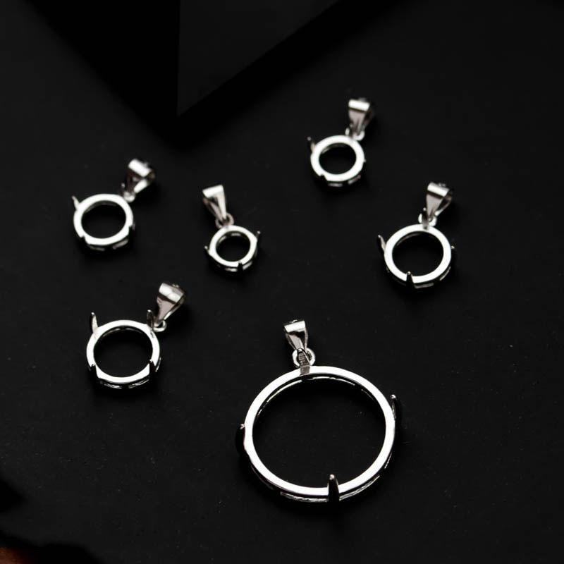 10 Bélières Clip Argent 925 Massif Poinçonné 8x3.5x2.5mm - Pour Bijoux, Neuf, Fait Main
