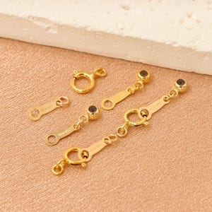 14K Gold Filled Spring Rings, Gold Filled Spring Ring Clasp For Jewelry Making, Spring Ring Clasp w/ Open or Closed Jump Ring Quality Tag
