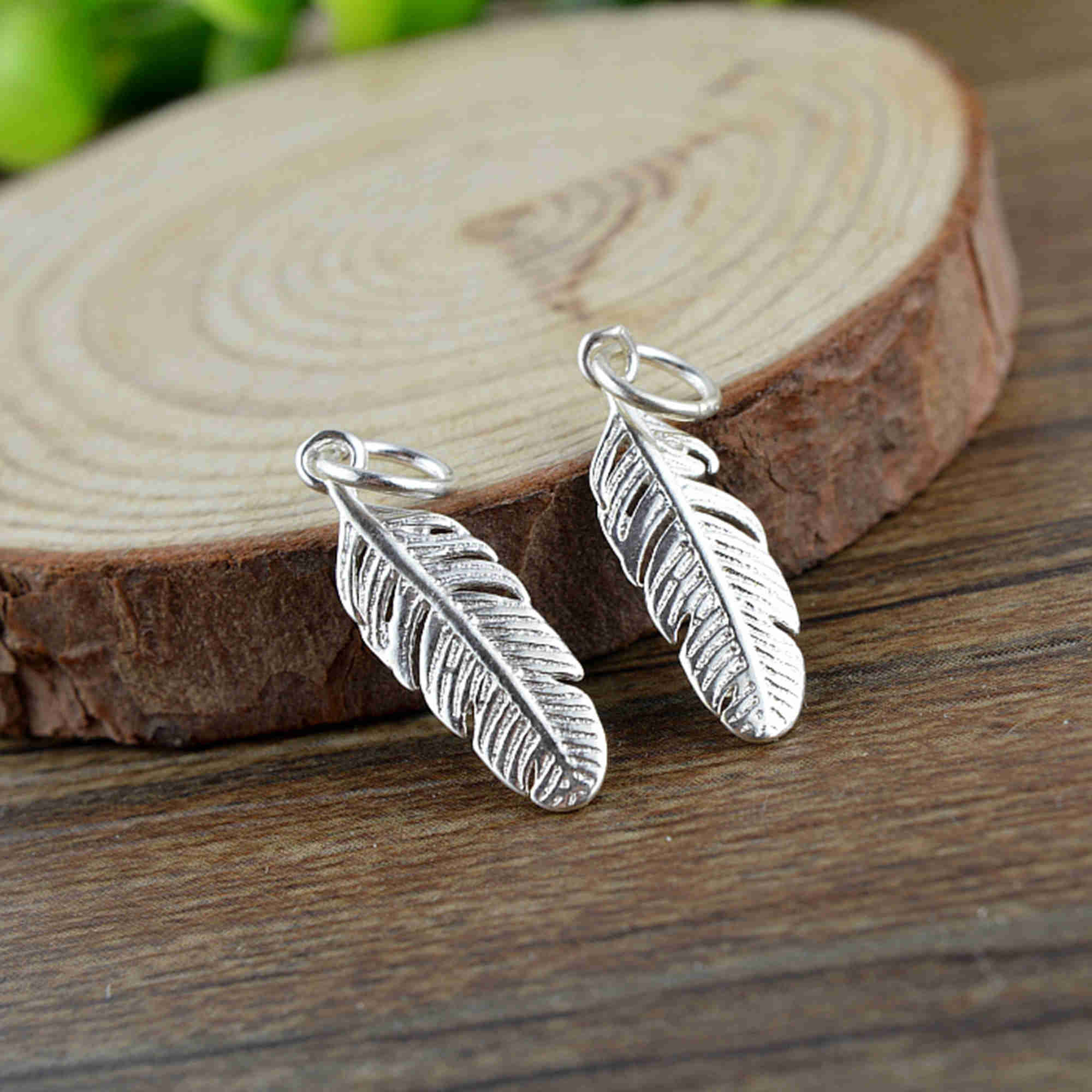 Sterling Silver Feather Charm, S925 Silver Charm for Jewelry Making  Supplies, Bracelet Charm, Earring Charm, Feather Charm - Etsy