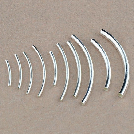Sterling silver noodle beads hot sale