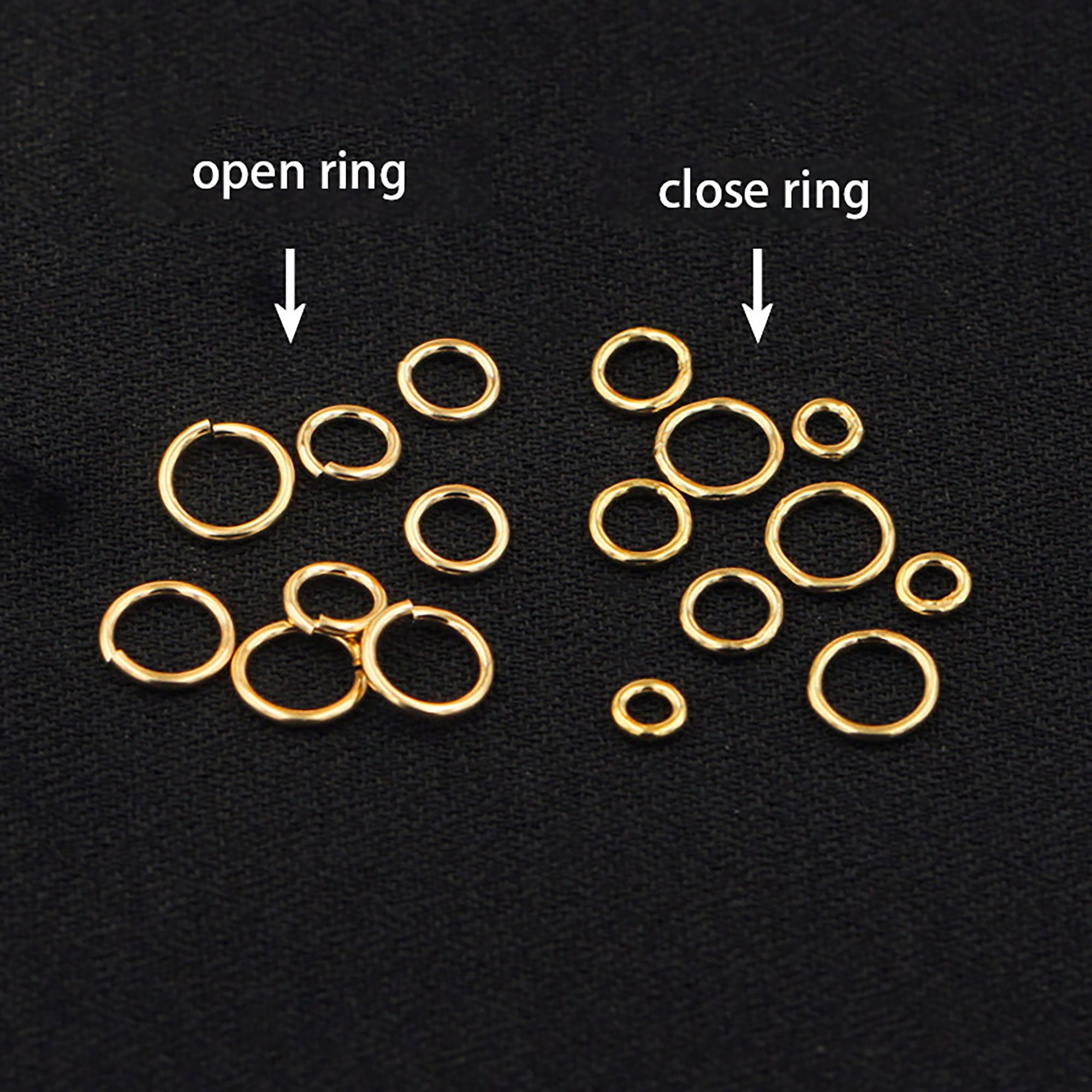 50/100pcs 14K Gold Filled Jump Ring Gold Filled Open Jump Etsy