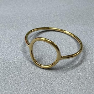 14K Gold Filled Stacking Ring, Gold Filled Stacking Ring Setting, Bezel Stacking Ring, Fit 7.5mm Stone, Bezel Ring Setting, Gift for Her