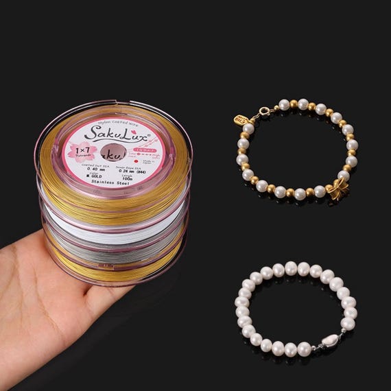 Stainless Steel Soft Wires, Colorful Round Wire, Bracelet Wire for Jewelry Making Beading Wire, Necklace Wire, Thickness 0.3mm 0.4mm 0.6mm