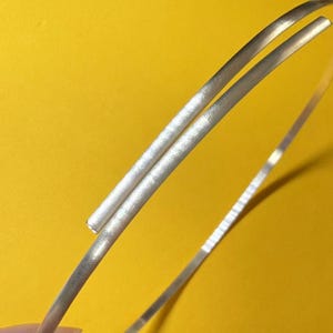 Halbkreisförmiger Draht aus Sterlingsilber, feiner Silberdraht in Bogenform für die Schmuckherstellung, weicher Silberdraht, Drahtstärke 1 mm, 2 mm, 3 mm