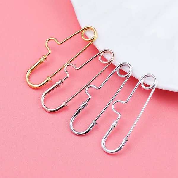 Sterling Silver Brooch Pin, 925 Silver Brooch Pin, Safety Pin Brooch, Brooch Pin Earring, Brooch Pin Back, Brooch Jewelry Findings