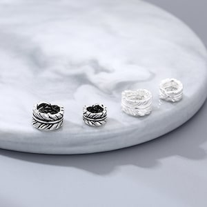Sterling Silber Feder Perlen, Blatt Perle, Silber Runde Perle, Großloch Perle, Vogel Perle, Armband Spacer, Halskette Perle 4 mm 5 mm