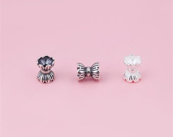1 Stück 5 Stile 925 Sterling Silber Blume & Schmetterling Kristall