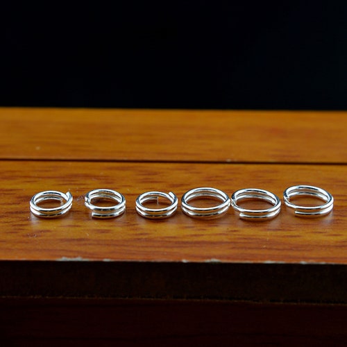 30 Sterling Silver Split Rings 4mm 5mm 6mm 7mm 8mm Silver Etsy