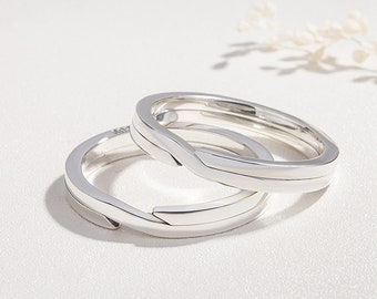 Anello diviso in argento sterling, portachiavi in argento S925 per portachiavi, anelli divisi, anelli portachiavi, pendente ad anello impilabile 20mm 30mm