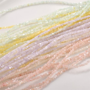3mm Shell Beads, Colorful Tiny Irregular Shape Spacer Bead, Candy Color Seed Bead for DIY Bracelet Necklace Jewelry Supply