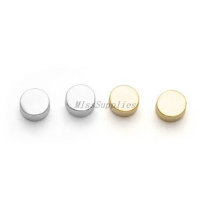 Sterling Silver Beads, Sterling Silver Flat Round Beads, s925 Silver Plain Beads, Flat Round Spacer Beads, Glossy Beads  5mm