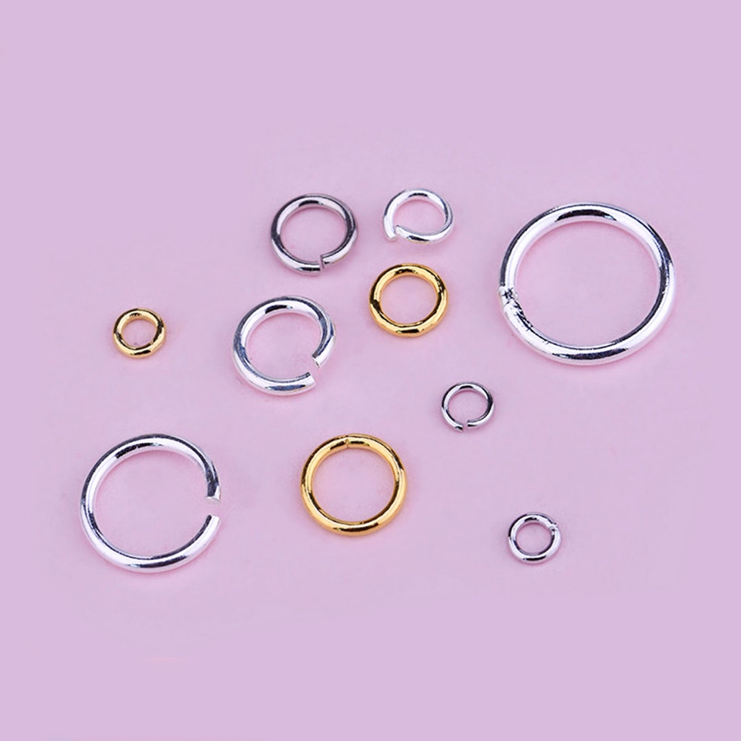 10/100pcs Sterling Silver Jump Ring, S925 Silver Open Jump Ring for