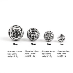 Sterling Silver Round Coin Beads, Currency Bead, Money Bead, Riches Bead, Wealth Bead, Bracelet Spacer, Coinage Bead, Prosperity Bead