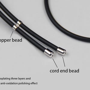 Tapones para cordón de plata esterlina, tapones para cordón de cuero de plata s925 para joyería, tapones pequeños para pulseras.