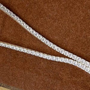 Sterling Silver Tennis Chain, s925 Silver White Zircon Chain For Jewelry Making Supplies, Unfinished Zirconia Tennis Chain Necklace Bracelet