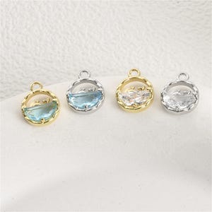 Dije de ballena con circonita cúbica bañado en oro de 14 quilates, pulsera oceánica, collar con motivos marinos, pendientes con motivos marinos, joyería natural, dije de animal, dijes al por mayor