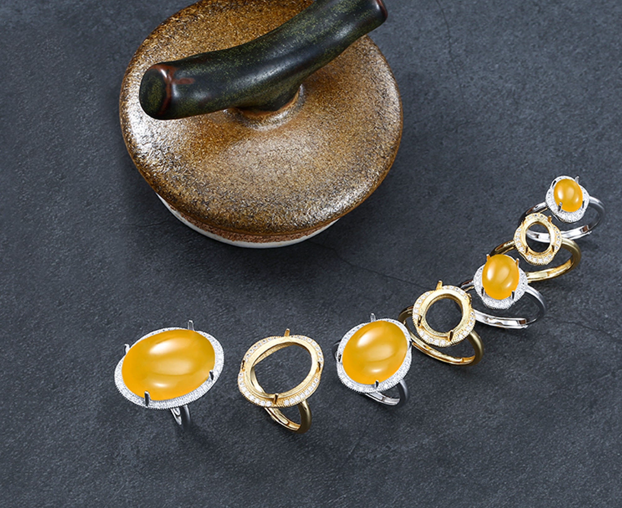 Sterling Silber Schmuck-Verbinder Mit Ringöse – Ideal Für Runde Rivoli-Steine & Kristalle