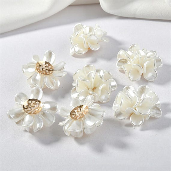 Wendalern Orecchini pendenti con petali di fiori in argento Orecchini lunghi con nappe con petali di loto Orecchini floreali con struttura in metallo di grandi dimensioni Gioielli per donne e ragazze
