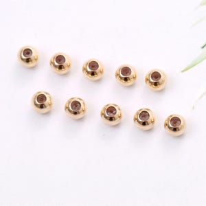 14K Gold Filled Adjustable Rubber Stopper Bead 3/4/8mm, Bracelet Bead, Silicone Stopper Bead, Gold Filled Jewelry Craft Supplies, Smart Bead
