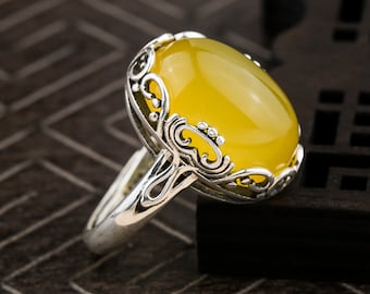 Engaste de anillo de plata esterlina, engaste de copa de bisel ovalado de plata s925, piezas de anillo de plata esterlina, piezas de anillo ajustables de 13 x 18 mm