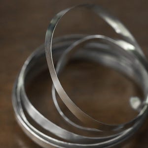 Sterling Silver Wire, Fine Silver Flat Wire For Jewelry Making Supplies, Silver Soft Wire, Beading Wire width 2mm 3mm 4mm 5mm