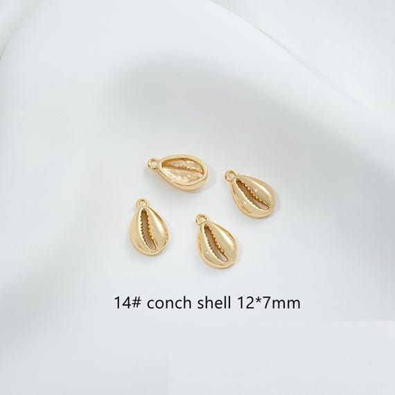 14K ゴールドメッキ CZ ヒトデチャームペンダント、タツノオトシゴ