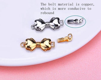 Sterling Silver Bow Links, s925 Silver Bow Connector Charms For Jewelry Making Supplies, Bracelet Bow Charms