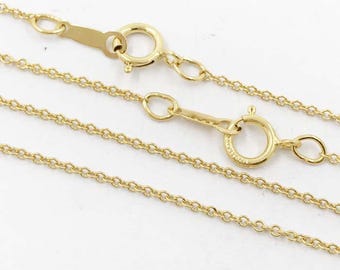 1/20 14K ゴールドチェーン ネックレス 16インチ/18インチ/20インチ 1.2 mm 14K ゴールドフィルド 厚手