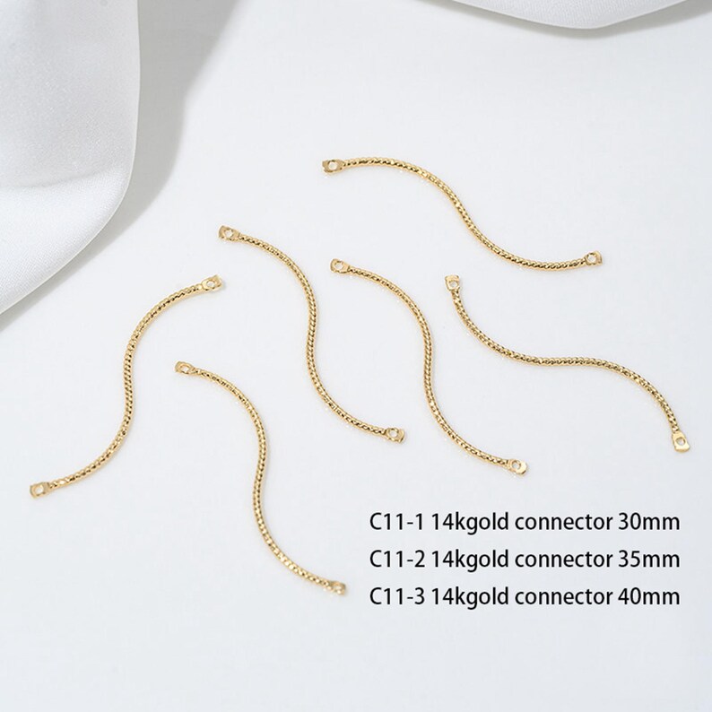 14K Gold Plated S shaped Charm Pendant, Twist Charm, Spiral Charm, S shaped Connector,Dangle Earring Charm,Dainty Jewelry for Earring Making image 4