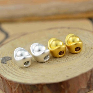 Sterling Silver Ingots Beads, Wealth Bead, Money Bead, Currency Bead, Riches Bead, Bracelet Spacer,Savings Bead,Exchange Bead,Commodity Bead