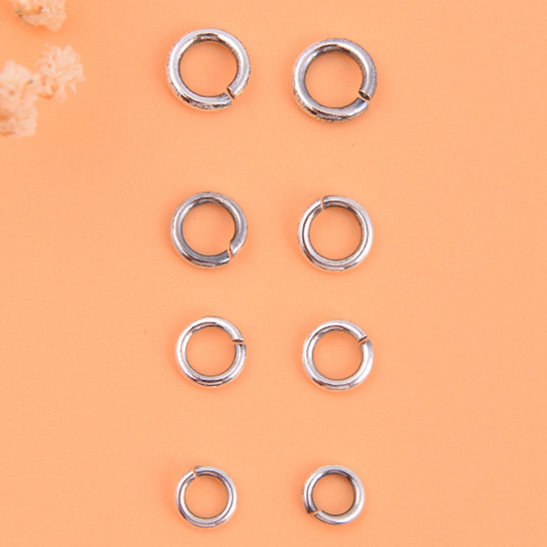 Sterling Silver Open Jump Ring, S925 Silver Open Jump Ring for Jewelry