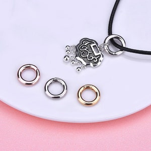 5/10/20/50pcs Spring Buckle S925 Sterling Silver Necklace Bracelet Buckle  For DIY Jewelry Accessories Making Supplies
