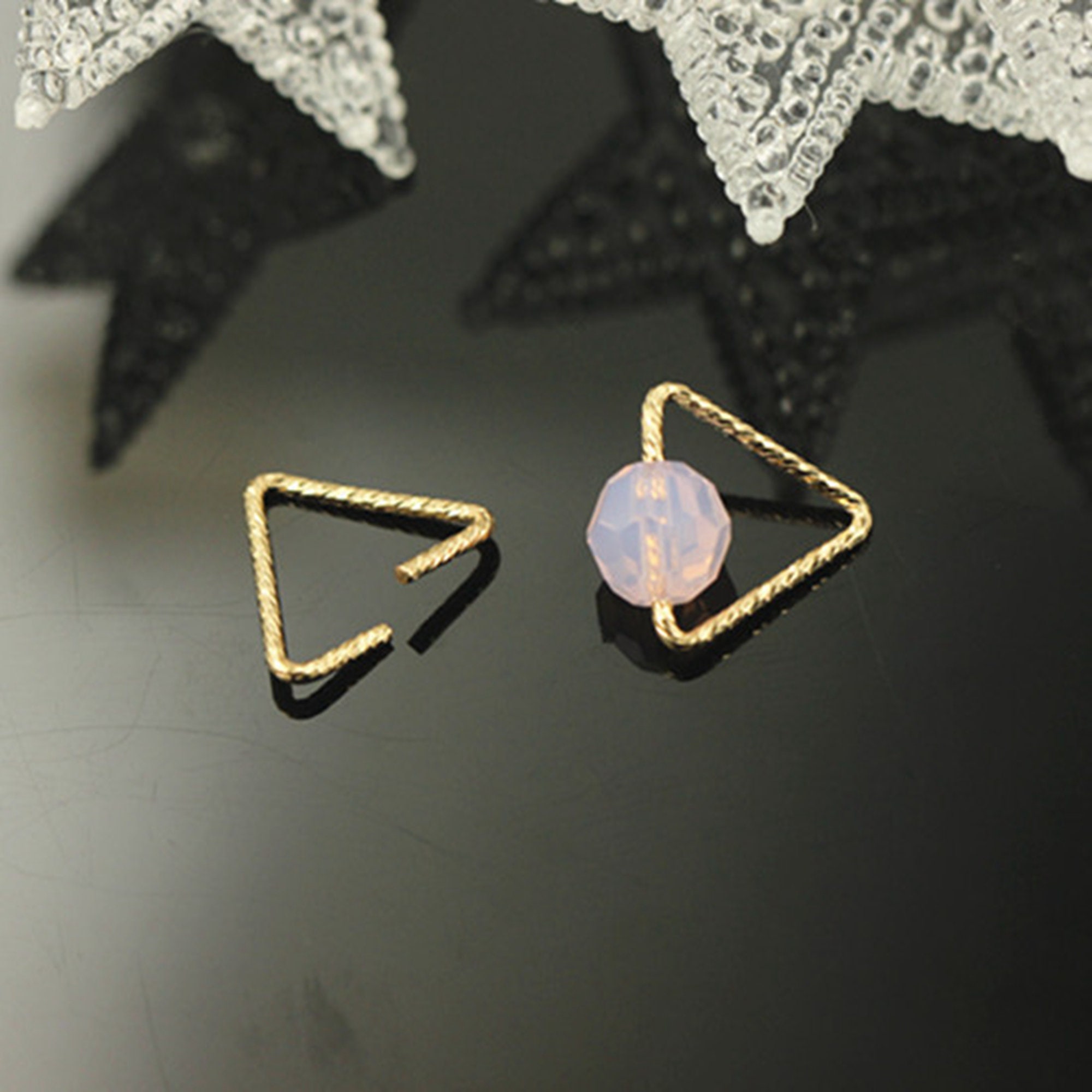 triangle jump rings