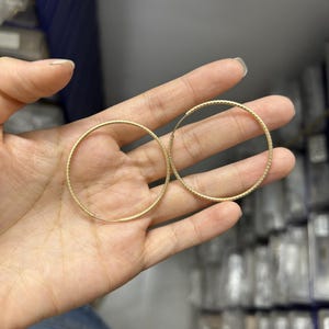14K Gold Filled Endless Hoop Earring, Gold Filled Earwire Hoops,Earring Hoop,Ear Hoop 20mm 30mm 40mm, Earring Component