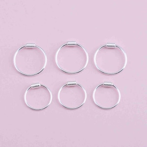 Sterling Silver Earring Hoops, s925 Silver Earwire Hoops For Jewelry Making Supplies, Hoop Earrings, Ear Hoops