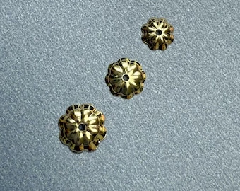 50 Bouchons De Perles 4mm – Embouts Pendentif Avec Boucle – Couleur Or – Uxcell
