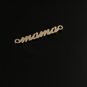 Berloque conector de amor com preenchimento de ouro 14K, pulseira de esperança, colar com alfabeto, brincos com letras, joias de desejos, berloque de confiança, joias de dia dos namorados