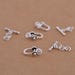 Sterling Silver Toggle Clasp,s925 Silver Round Chain Toggle Clasps for ...