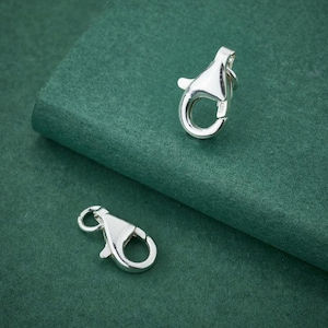 10pcs Sterling Silver Lobster Clasps, Silver Trigger Clasp, Lobster Claw Clasps, Bracelet Clasp, Necklace Clasp 7mm 8mm 9mm 11mm 13mm 16mm