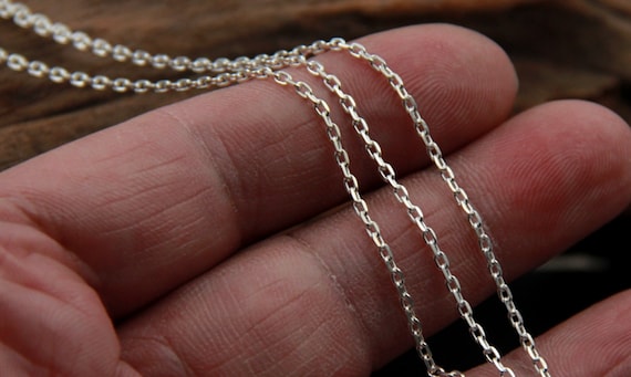Sterling Silver Cable Chain, S925 Silver Cable Chain for Jewelry