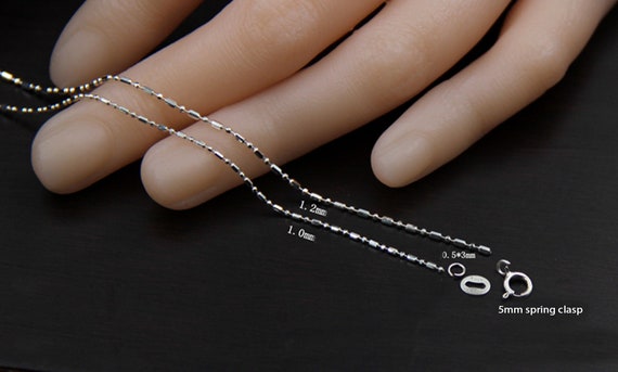 Sterling Silver Ball Chain, S925 Silver Ball Chain for Jewelry