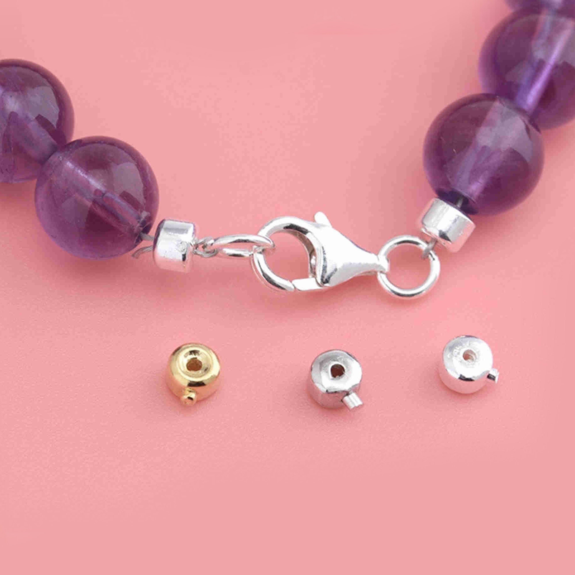 Sterling Silver Crimp End Beads S925 Silver End Beads for Etsy