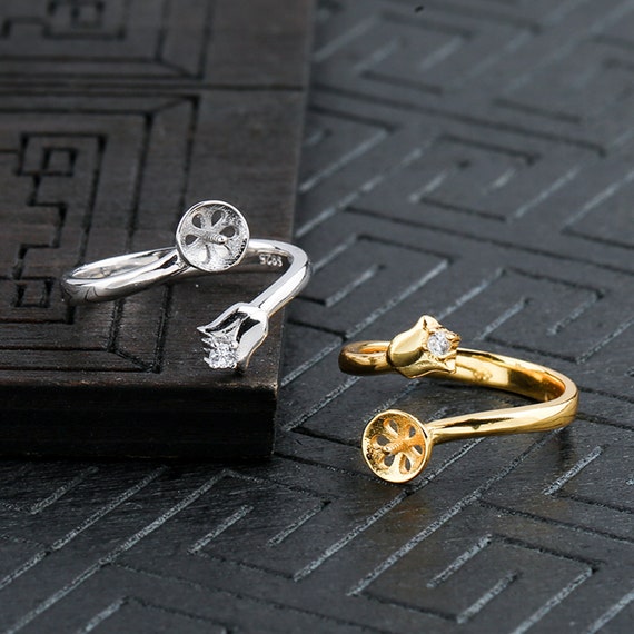 Sterling silver cheap ring mountings