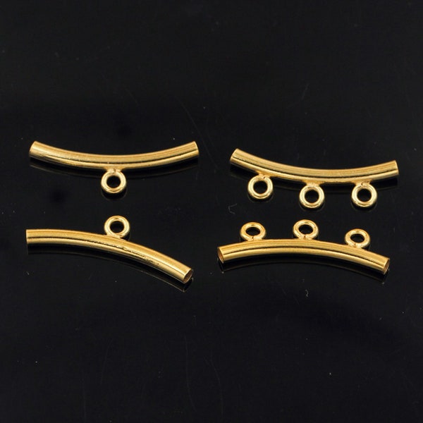 Curved Tube Bracelet Etsy