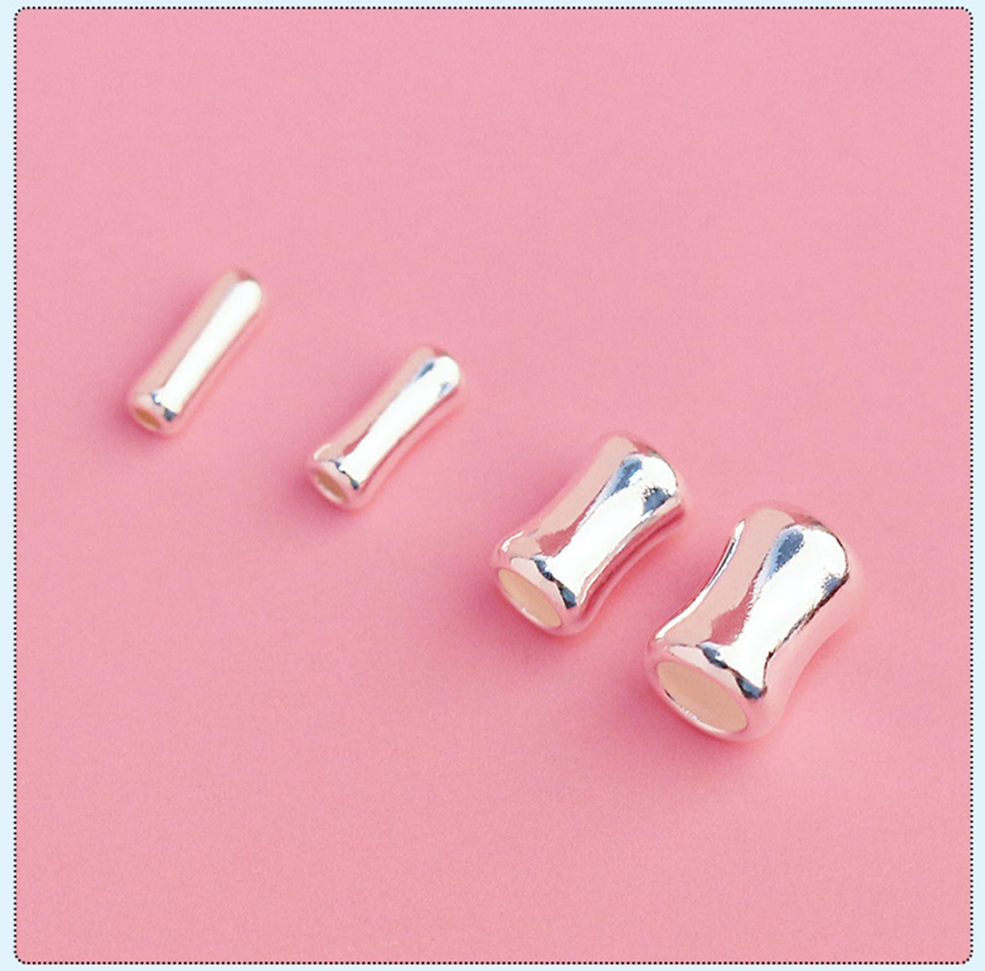 20pcs Sterling Silver Beads Sterling Silver Tube Beads S925 Etsy