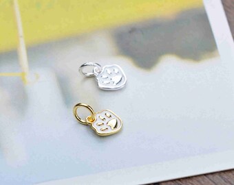Pingente com pegada de prata esterlina, pulseira de esmalte com pés, colar de bênção, brinco de presente de aniversário, joia para recém-nascido, berloque de lembrança de bebê
