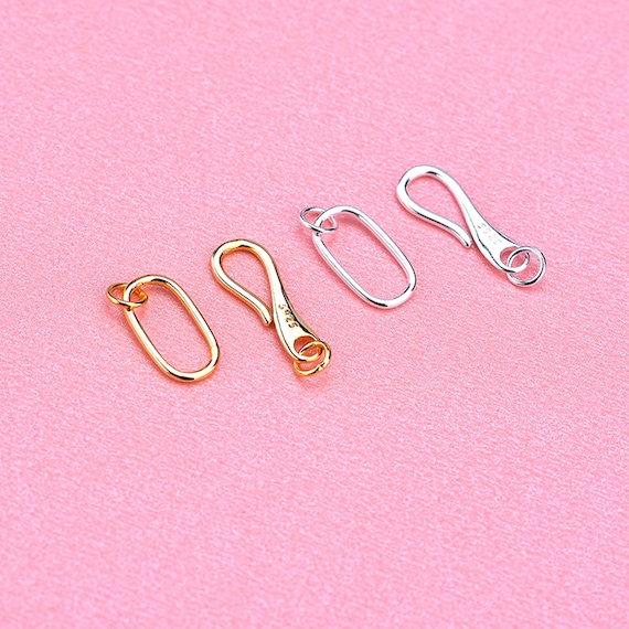 sterling Silver S Hook Clasps, S925 Clasp For Jewelry Making