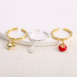 Sterling Silver Plain Base Ring con anello chiuso, anello vuoto d&#39;argento S925, anello di base, anello aperto, anello regolabile, anello delicato, regalo per lei