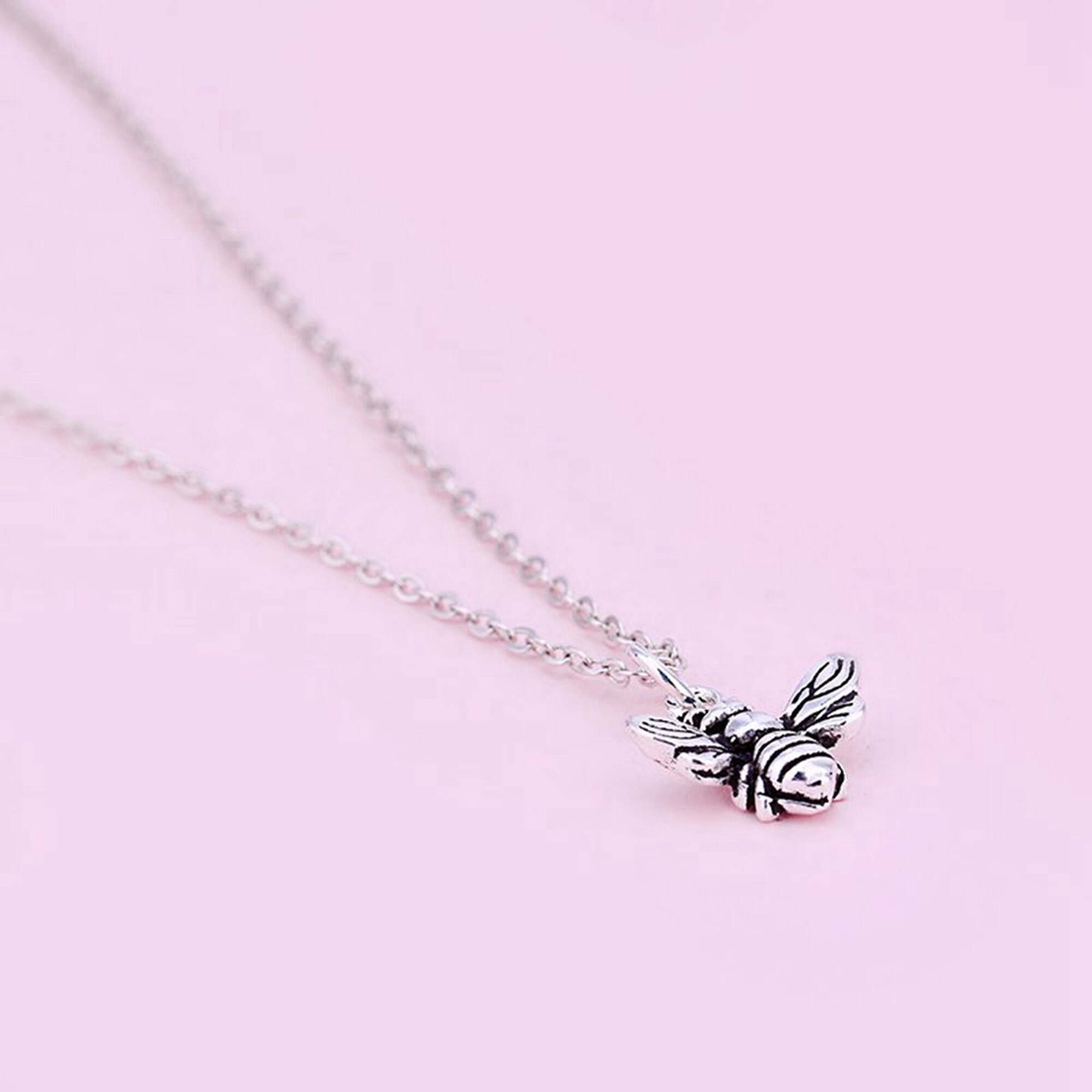 Sterling Silber Biene Charm Anhänger, Hummel Armband, Honigbiene Halskette, Summende Biene Ohrring, Kleine Charme, Tiere Schmuck, Insekt Charme - Österreich